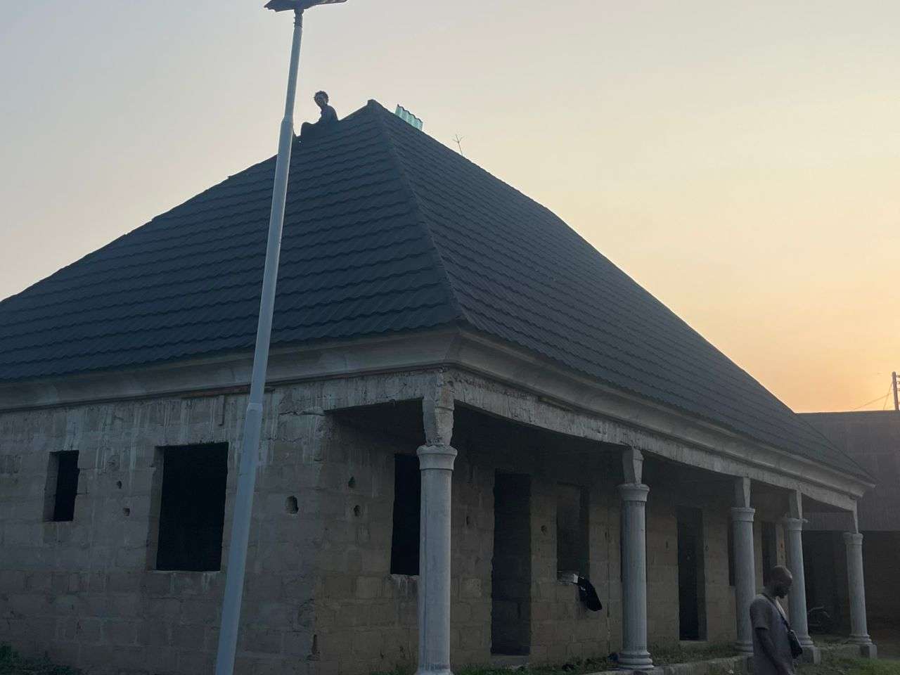 Stone-coated tiles roofing and POP ceiling installation